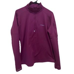 Columbia Magenta Quarter-Zip Pullover LARGE